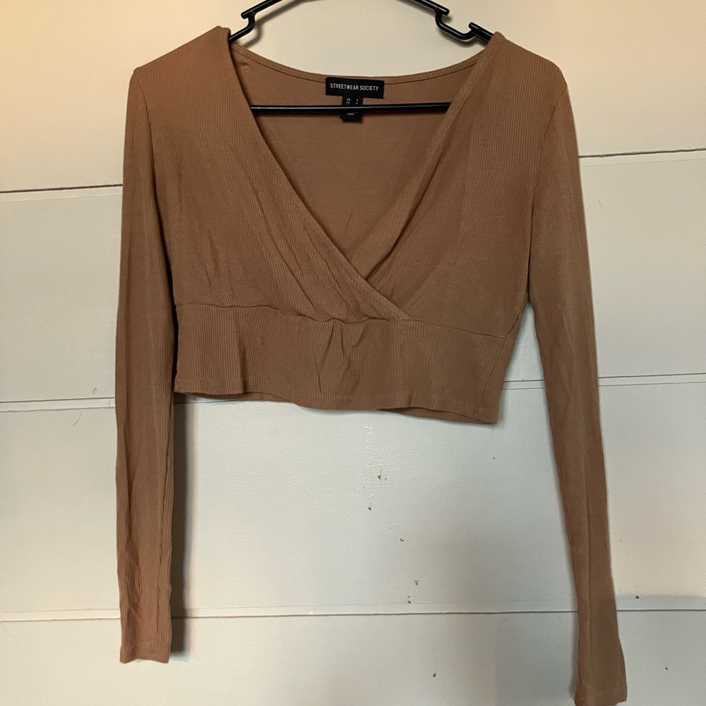 Streetwear Society long sleeve crop top Small
